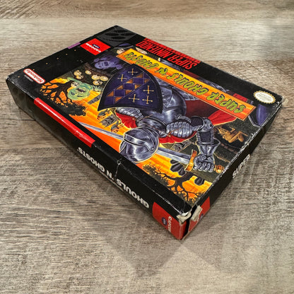 Super Ghouls ‘N Ghosts (Super Nintendo, SNES 1999) W/Game Box & Manual🔥Capcom🔥