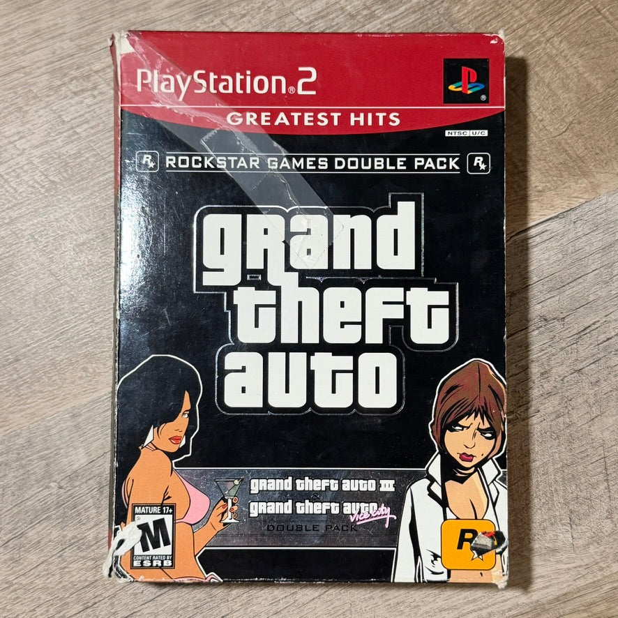 Grand Theft Auto Double Pack (Sony Playstation 2, PS2)