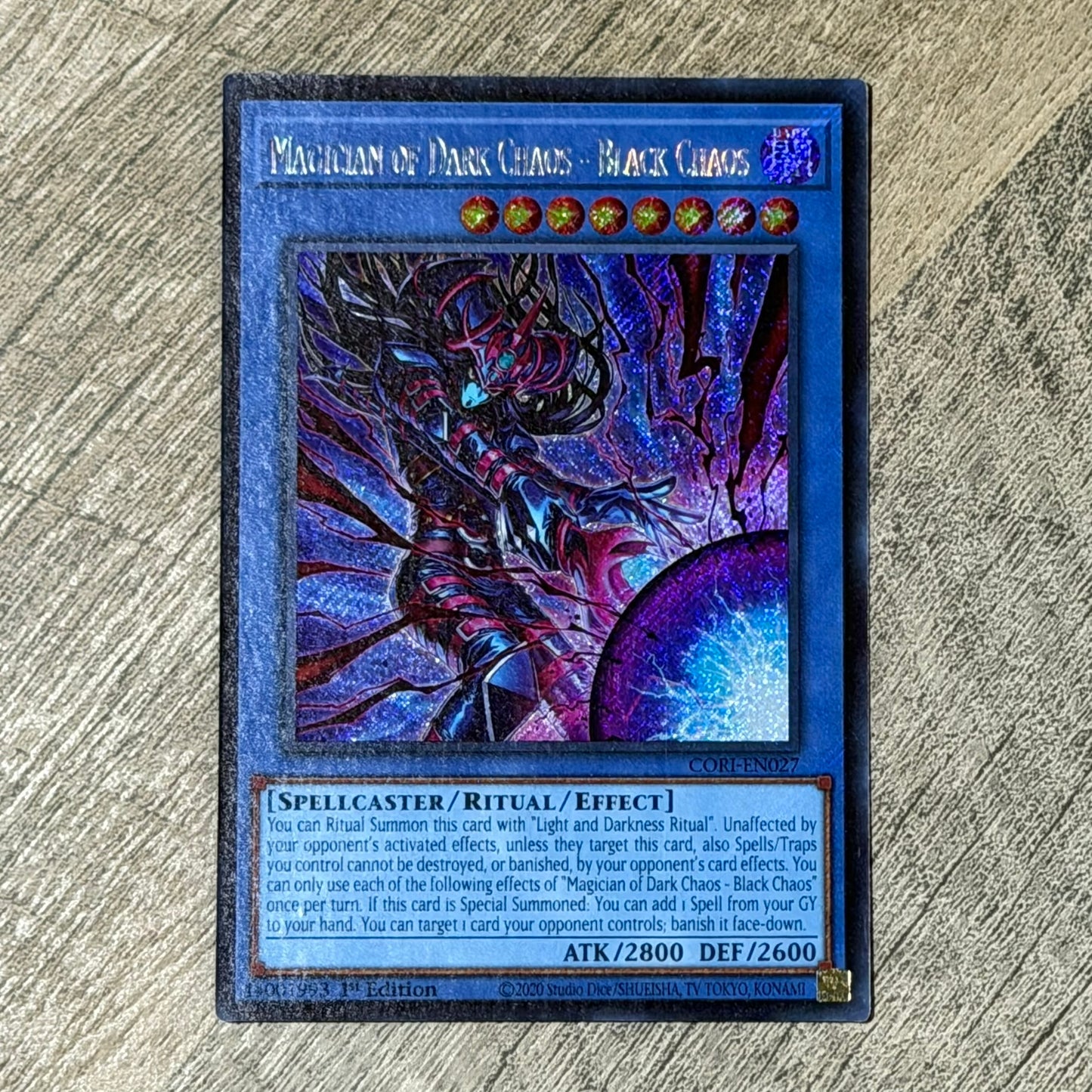 Magician of Dark Chaos - Black Chaos (CORI-EN027, Yugioh! TCG)