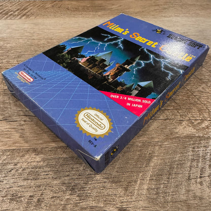 Milon's Secret Castle (Nintendo NES 1987) Authentic Box, Manual & Game🔥Crispy🔥