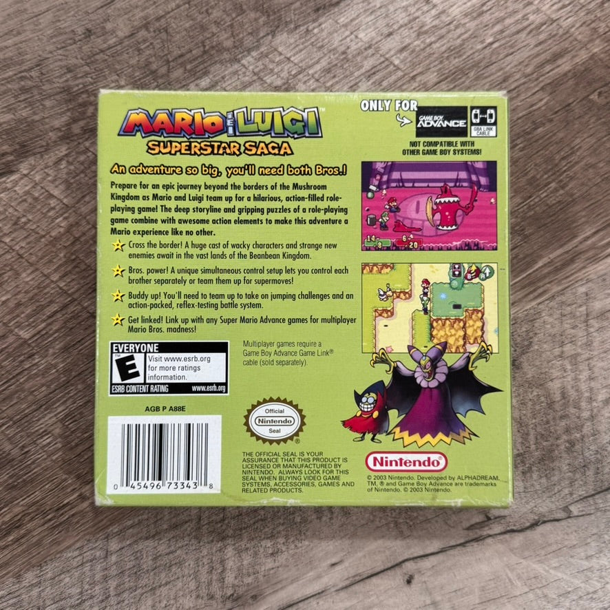 Mario & Luigi Superstar Saga (Nintendo GameBoy Advance, GBA)
