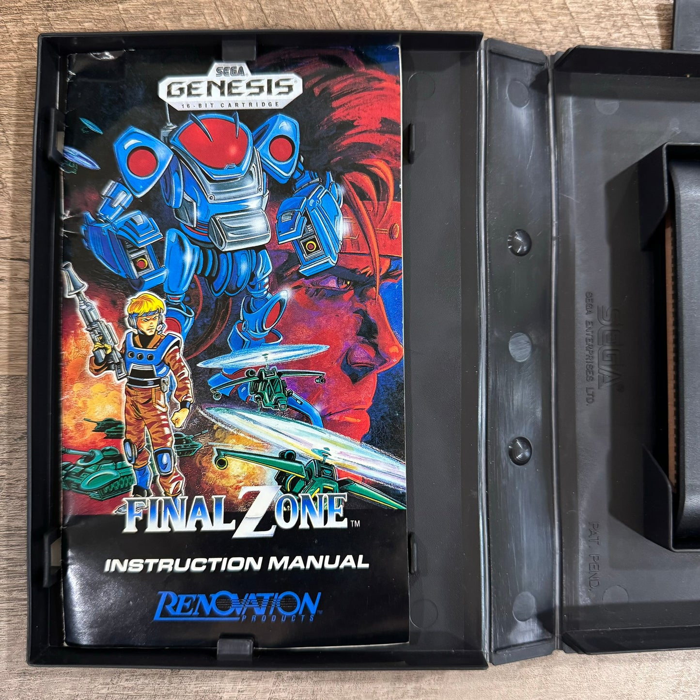 Final Zone (Sega Genesis, 1990) CIB & Clean! W/ Crispy Manual, Cart, Art & Case!