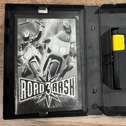 Road Rash 3 (Sega Genesis, 1995) Clean Copy W/ MINTY Manual & Amazing Cart!