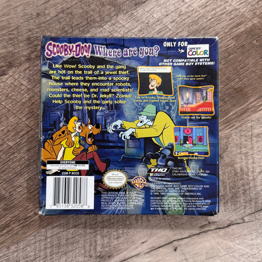 Scooby-Doo! Classic Creep Capers (Nintendo GameBoy Color, GBC)