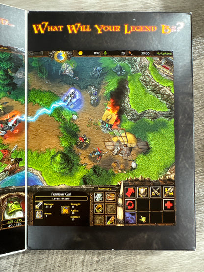 WarCraft III: Reign of Chaos (Windows/Mac, 2002 Blizzard) Open Box