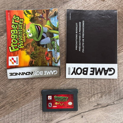 Frogger's Adventures: Temple of The Frog (Nintendo GameBoy Advance, GBA)