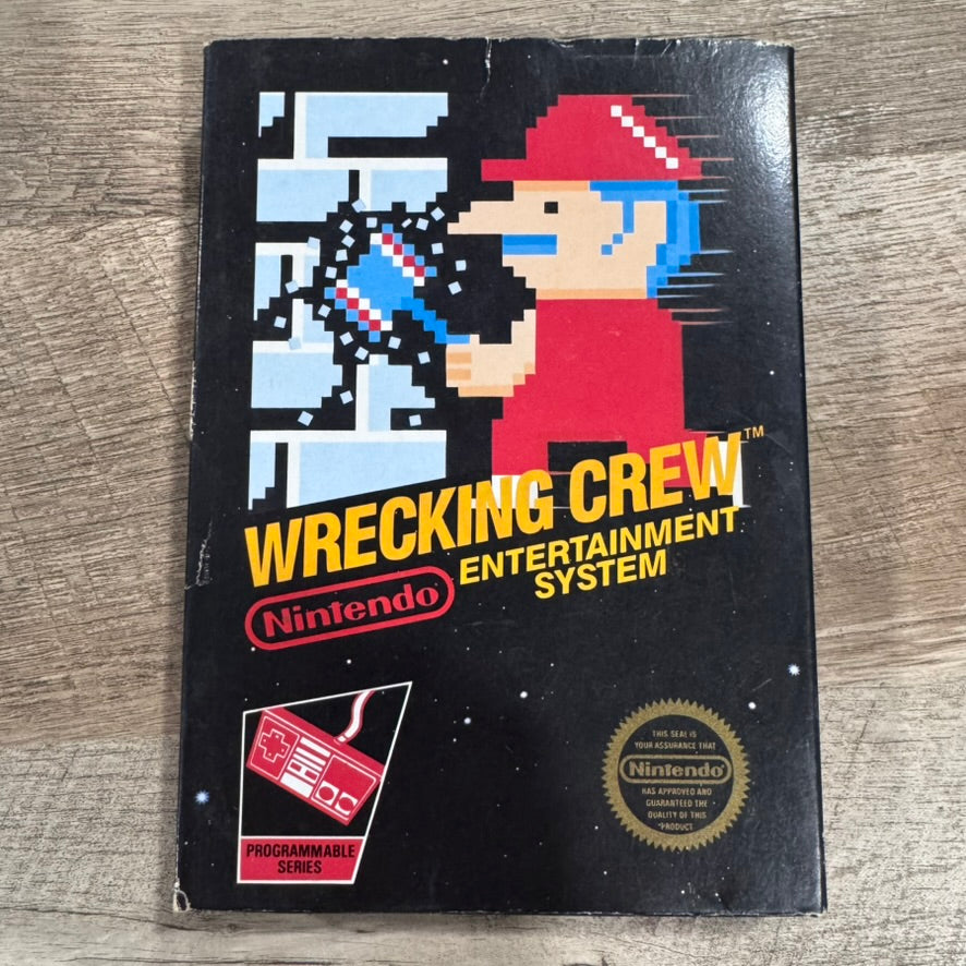 Wrecking Crew (Nintendo, NES 1985) BEAUTIFUL BOX ONLY! W/ Unpunched Hangtab!