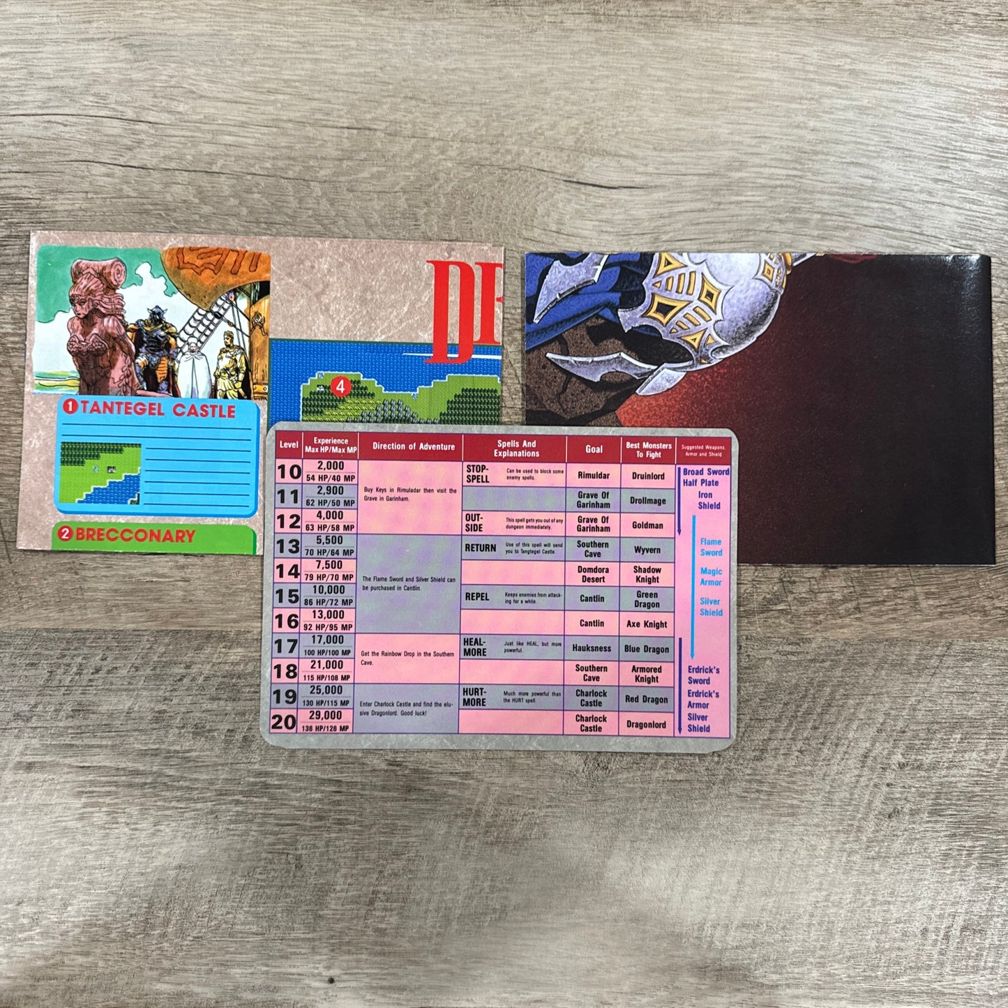 Dragon Warrior (NES, 1989) NINTENDO POWER MAGAZINE GIVEAWAY Handbook, Maps+🔥