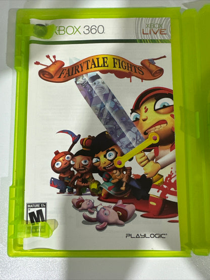 Fairytale Fights (Microsoft Xbox 360, 2009) CLEAN CIB COMPLETE, TESTED/WORKING