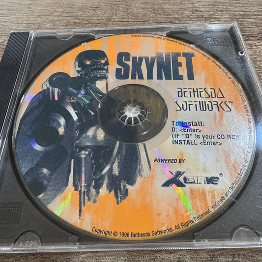 Vintage SkyNet PC CDROM Computer Game Bethesda Softworks DOS 1996 Terminator
