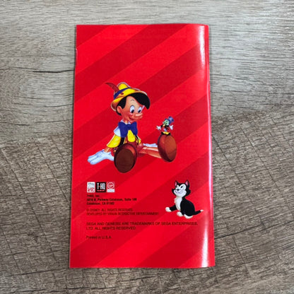 Disney's Pinocchio (Sega Genesis, 1995) Complete In Box W/ MINTY Manual & Cart!