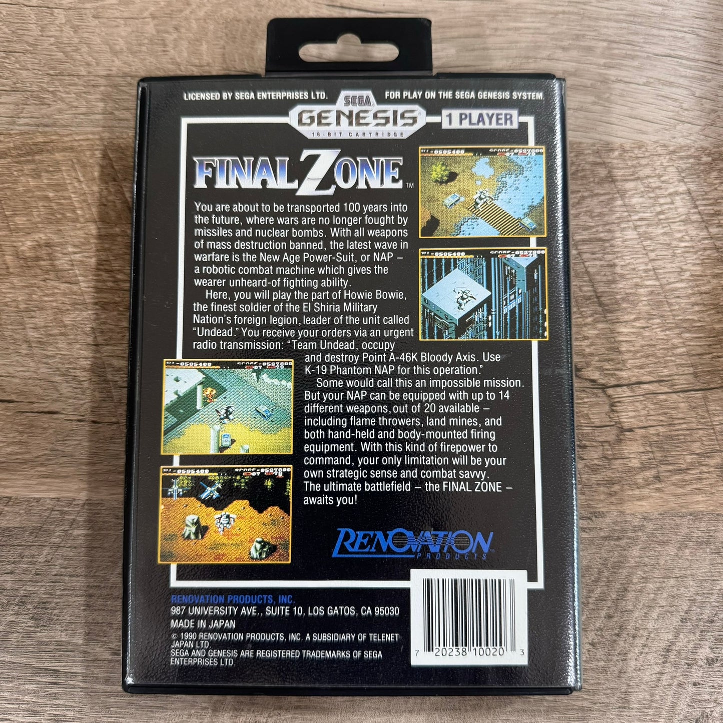 Final Zone (Sega Genesis, 1990) CIB & Clean! W/ Crispy Manual, Cart, Art & Case!