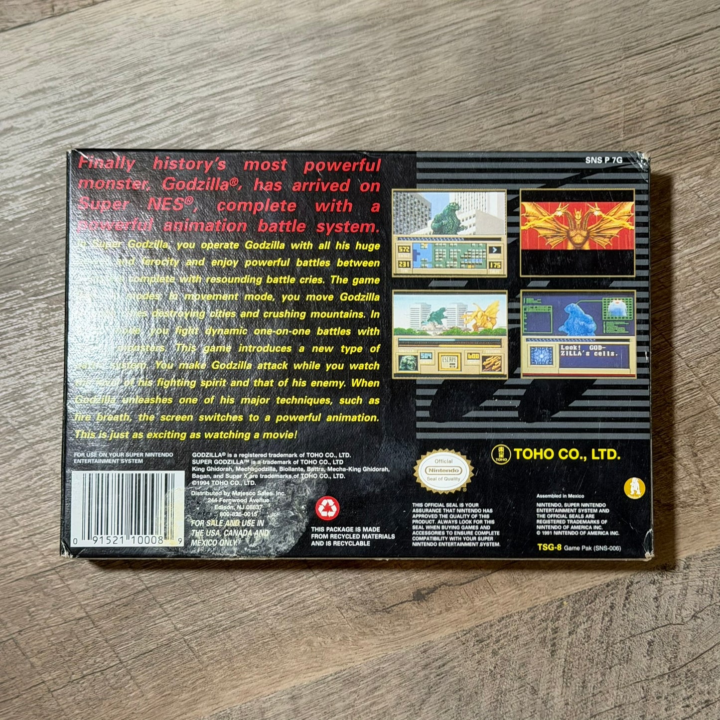 Super Godzilla (Super Nintendo, SNES 1993)