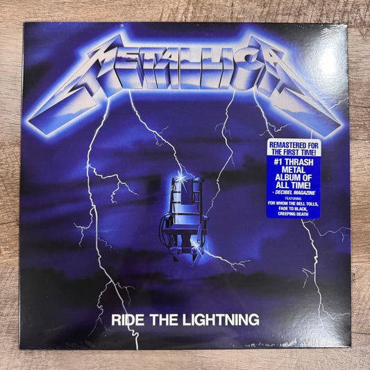 Metallica Ride The Lightning BLUE SPLATTER 40th Anniversary LP Sealed