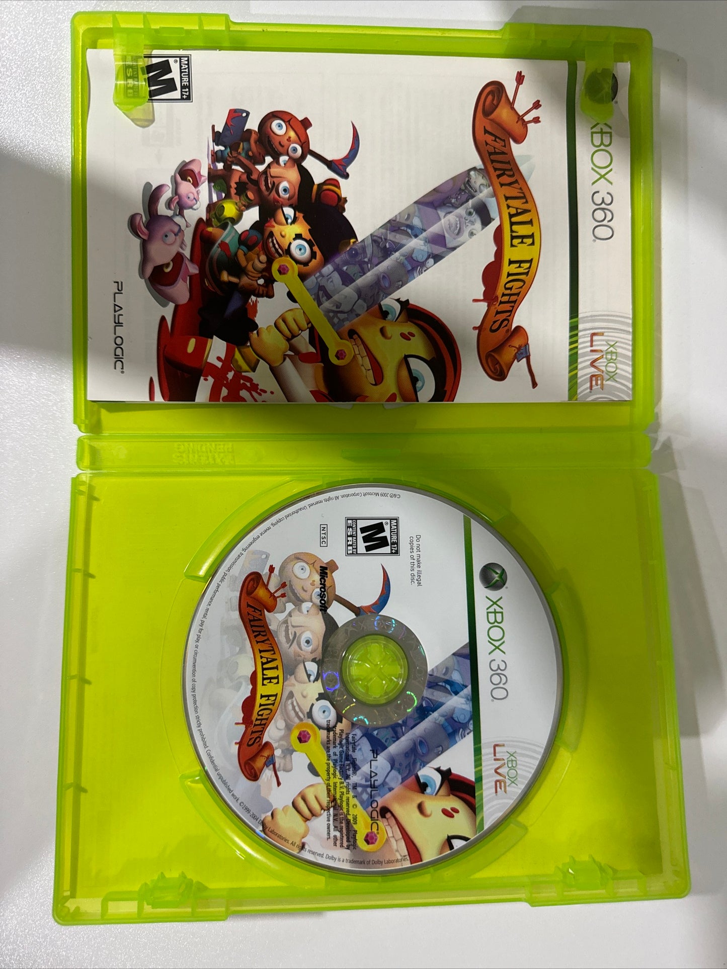 Fairytale Fights (Microsoft Xbox 360, 2009) CLEAN CIB COMPLETE, TESTED/WORKING