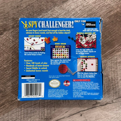 I Spy Challenger! (Nintendo GameBoy Advance, GBA)