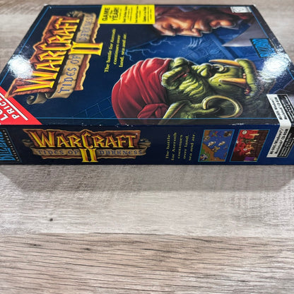 Warcraft II: Tides of Darkness BIG BOX (PC, 1995) CIB+ NEXT 350 LEVELS & Manual!