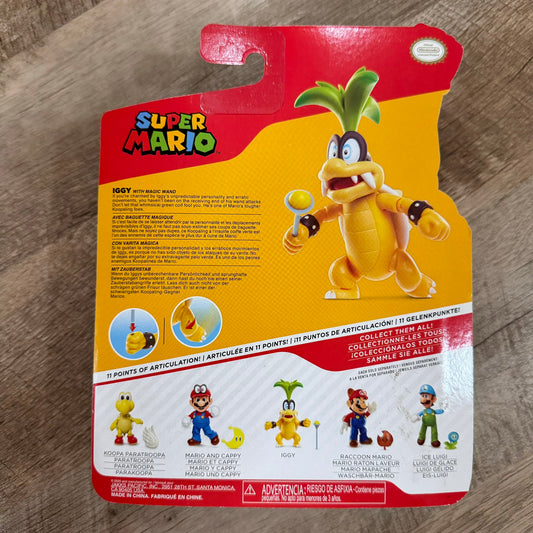 World of Nintendo Super Mario - Iggy Koopa With Magic Wand 4” Figure Jakks NEW!