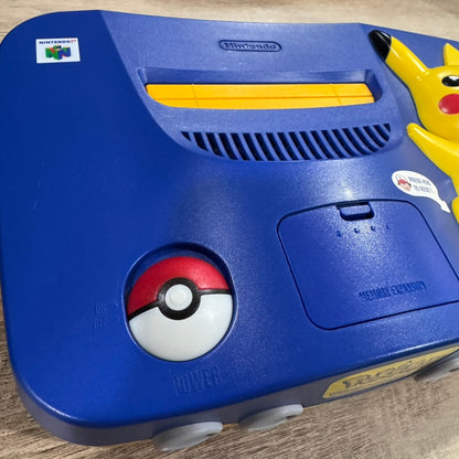 Pikachu Edition Nintendo 64 (NUS-101-USA) Beautifully Clean & MINTY SYSTEM!