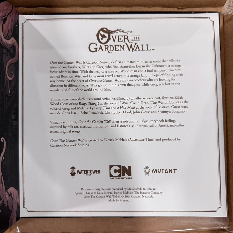 The Story Of Over The Garden Wall (Read & Listen Book / BURGUNDY Vinyl) Sealed!