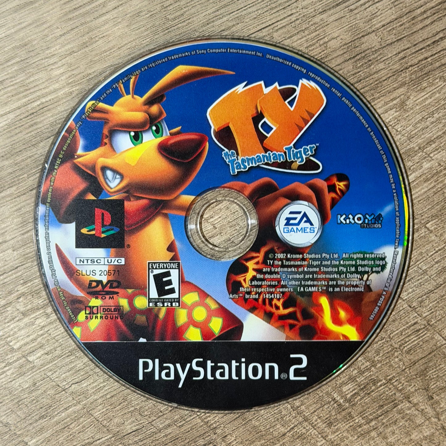Ty The Tasmanian Tiger (Sony Playstation 2, PS2)