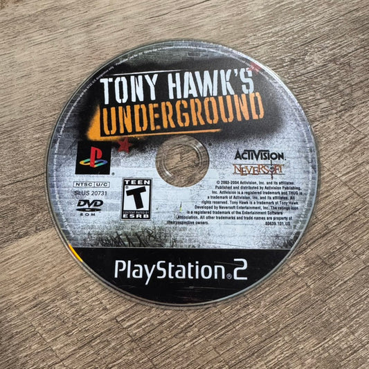 Tony Hawk's Underground (Sony Playstation 2, PS2)