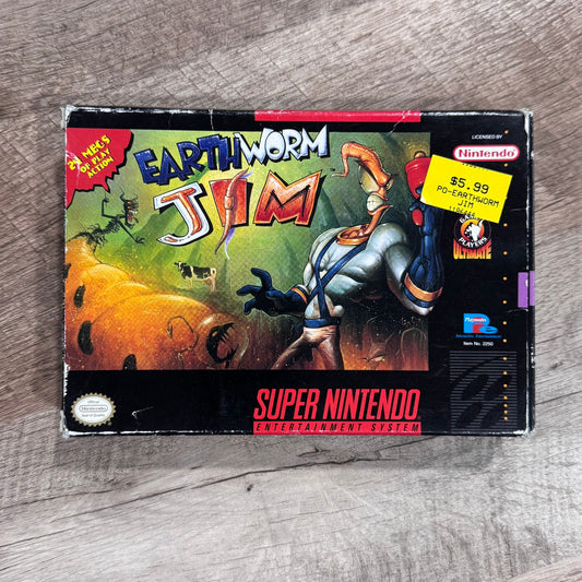 Earthworm Jim (Super Nintendo, SNES)