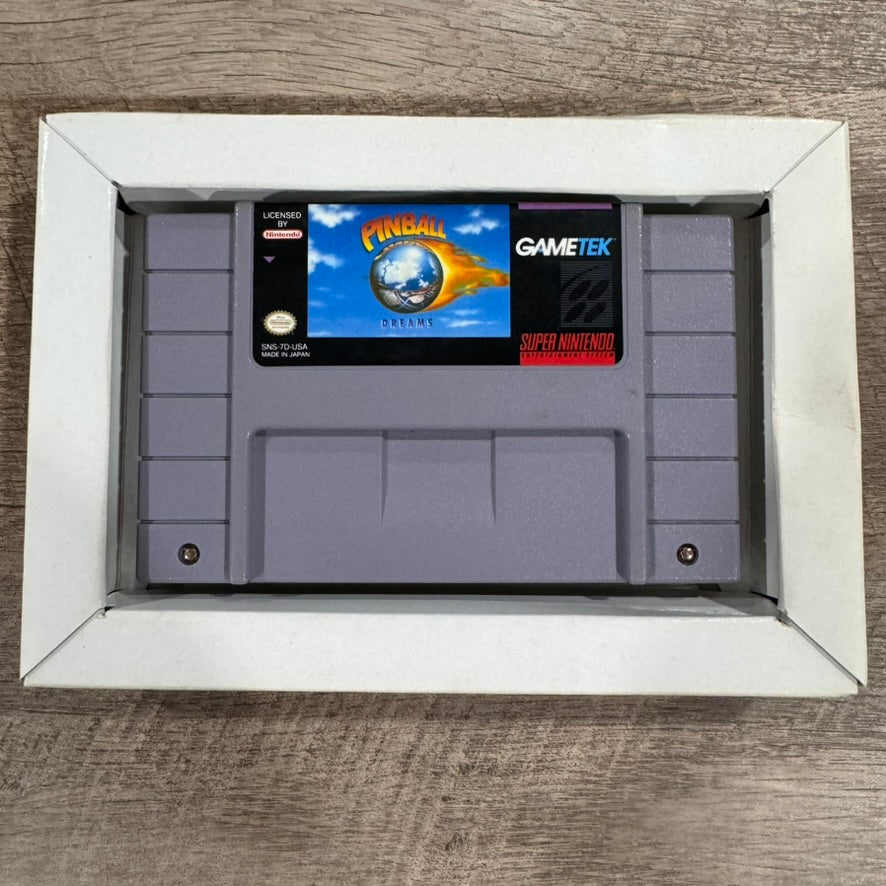 Pinball Dreams (Super Nintendo, SNES 1994) W/ Nice Box & Minty Poster!