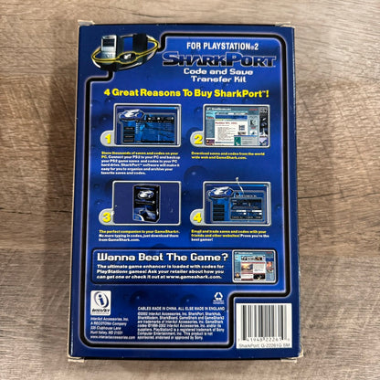 SharkPort Code & Save Transfer Kit (Playstation 2, PS2) Fully Complete CIB!