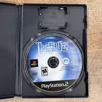 TimeSplitters Future Perfect (Sony PlayStation 2, PS2 2005) W/ Clean Disc & Art!