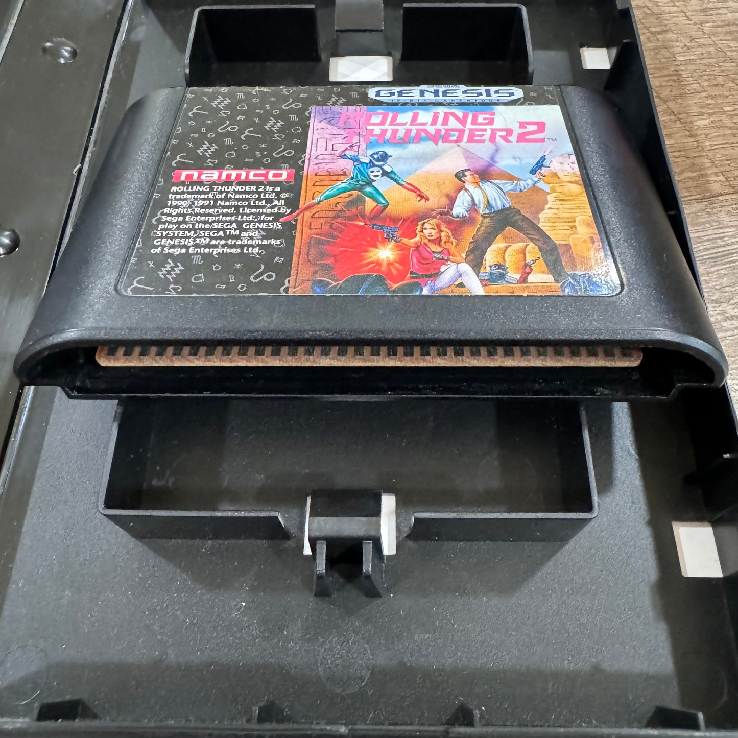 Rolling Thunder 2 (Sega Genesis, 1991) CIB W/ Hangtab, Manual, Cart & Case!