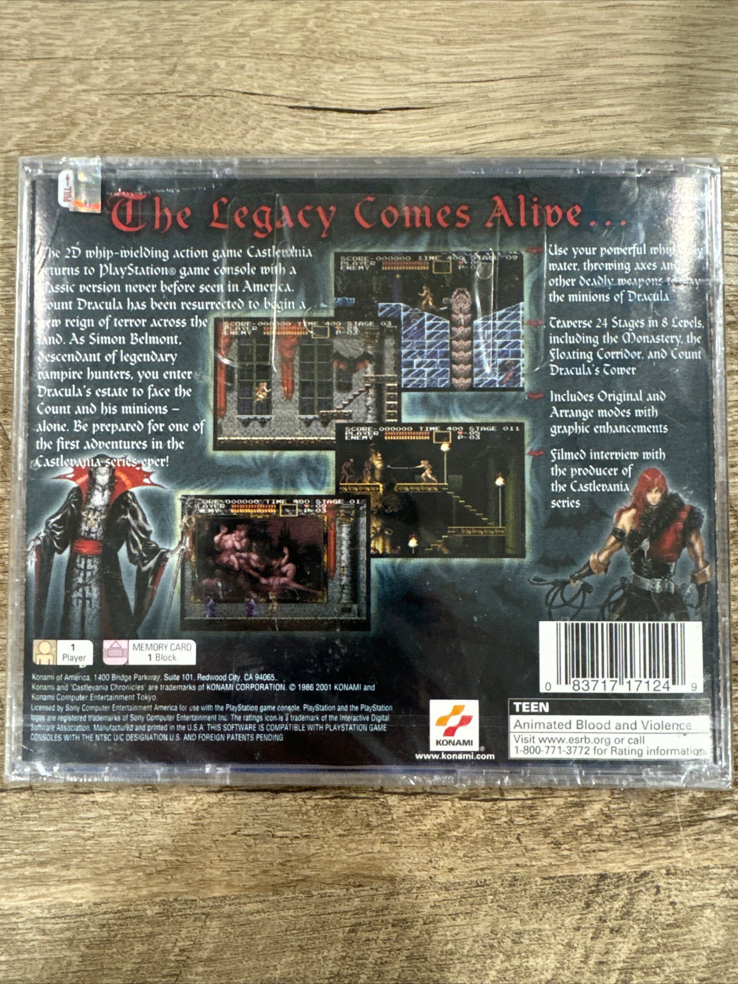 Castlevania Chronicles (Sony PS1, 2001) Brand New Factory Sealed 🔥 SEE PHOTOS!