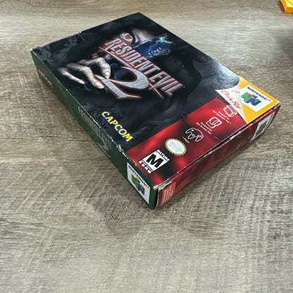NINTENDO 64 Resident Evil 2 COMPLETE CIB AUTHENTIC TESTED N64