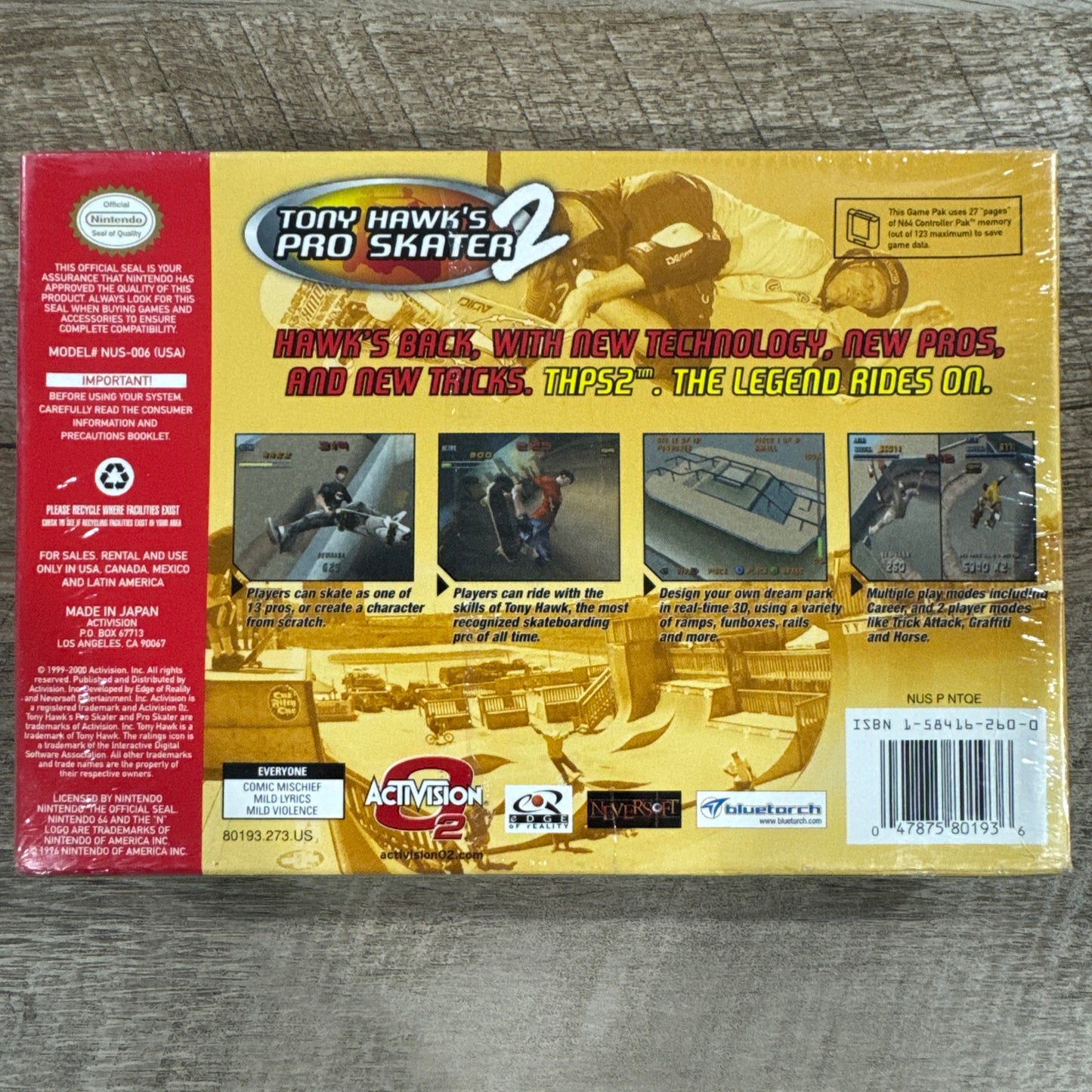 Tony Hawk's Pro Skater 3 - Nintendo 64 BRAND NEW SEALED COPY N64 Pretty H-Seam!