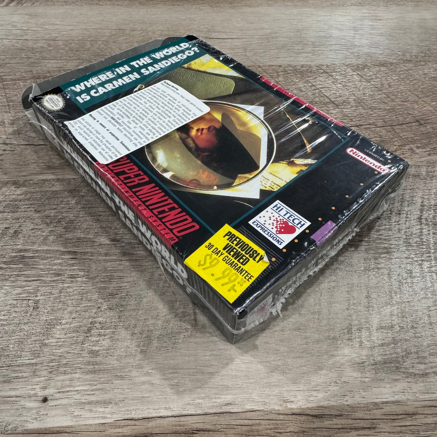 Where In The World Is Carmen Sandiego (Super Nintendo SNES) CIB / Sealed!