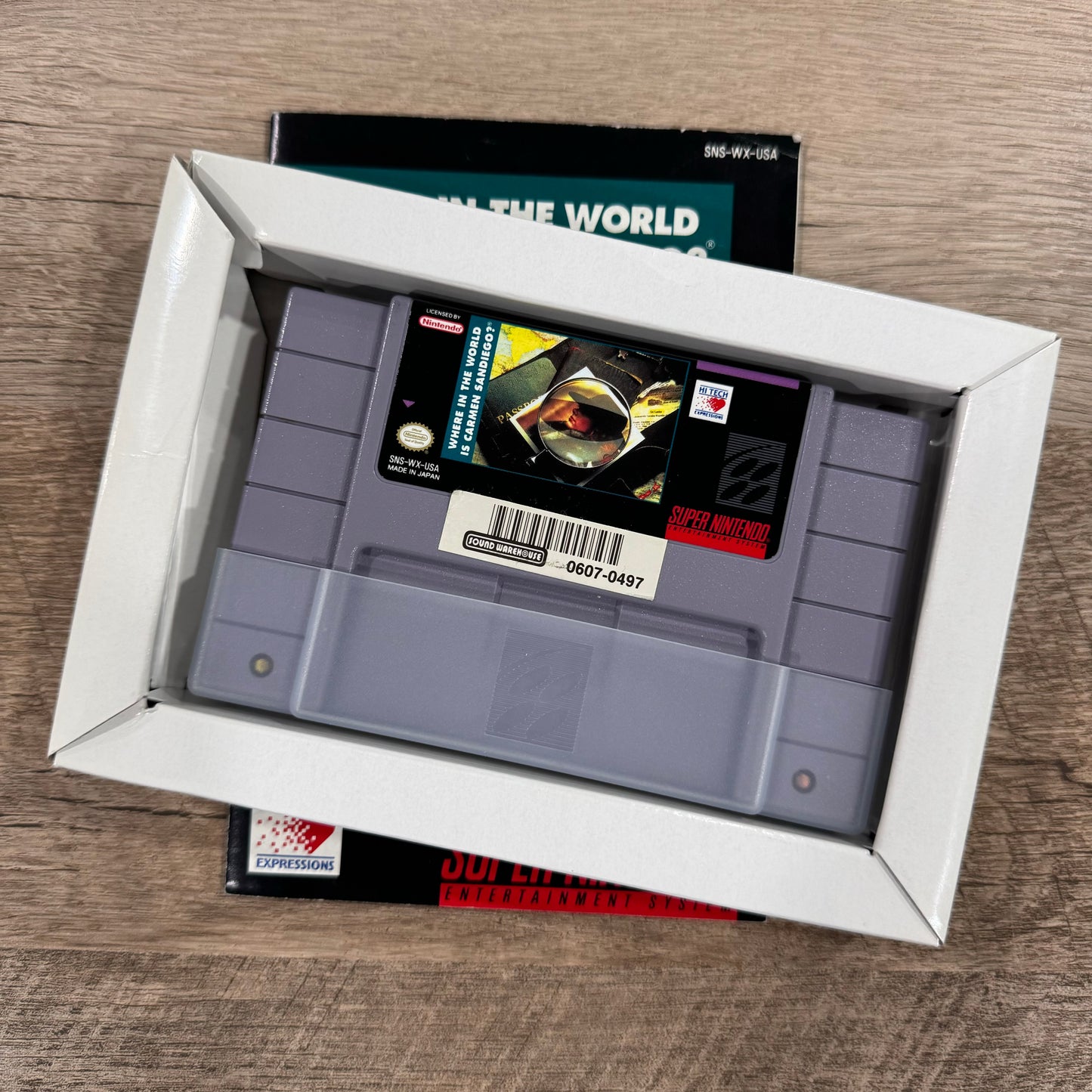 Where In The World Is Carmen Sandiego (Super Nintendo SNES) CIB / Sealed!
