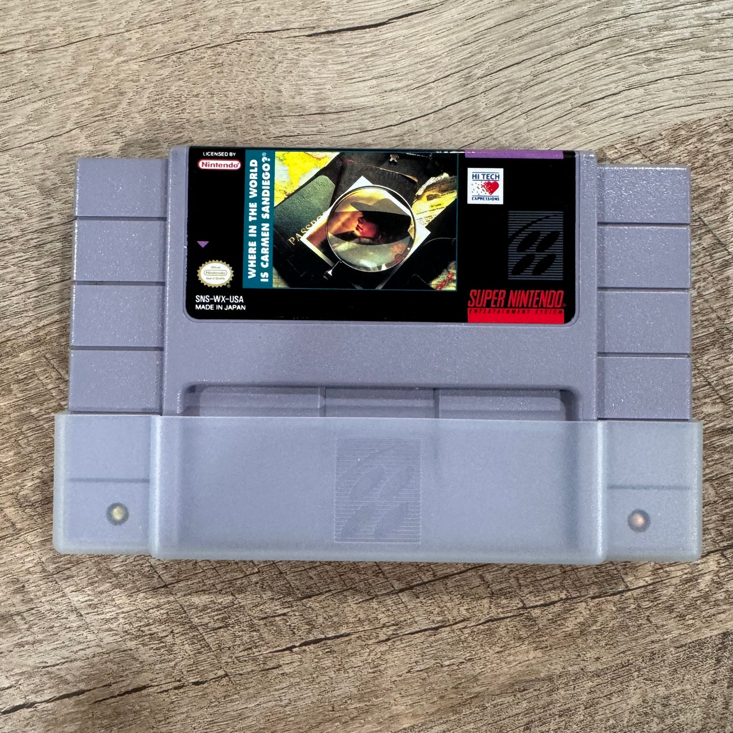 Where In The World Is Carmen Sandiego (Super Nintendo SNES) CIB / Sealed!