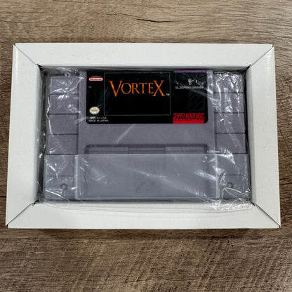 Vortex (Super Nintendo, SNES 1993)🔥Complete in Box CIB With Poster & Plastic!🔥