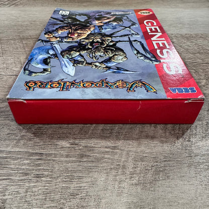 WeaponLord (Sega Genesis, 1995) Beautifully CIB W/ Box, Manual, Cart & Reg Card!