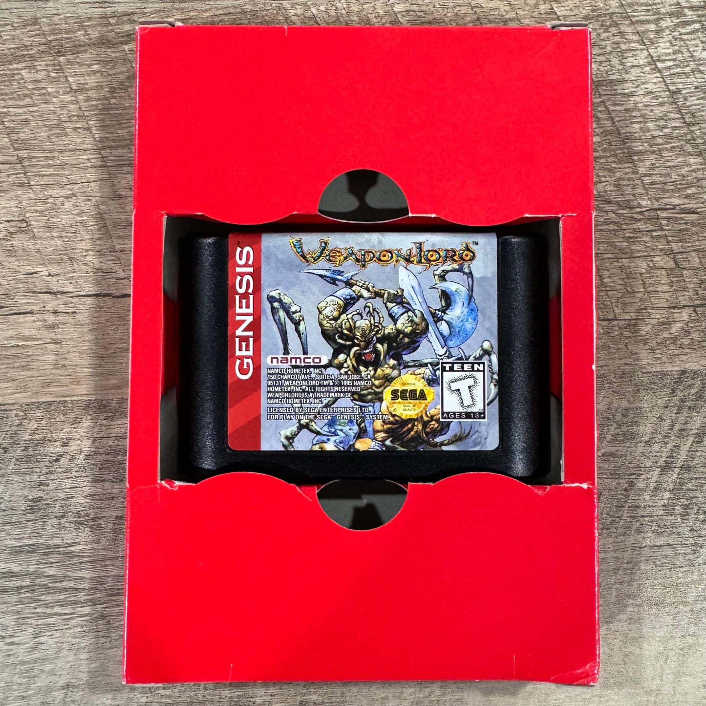 WeaponLord (Sega Genesis, 1995) Beautifully CIB W/ Box, Manual, Cart & Reg Card!