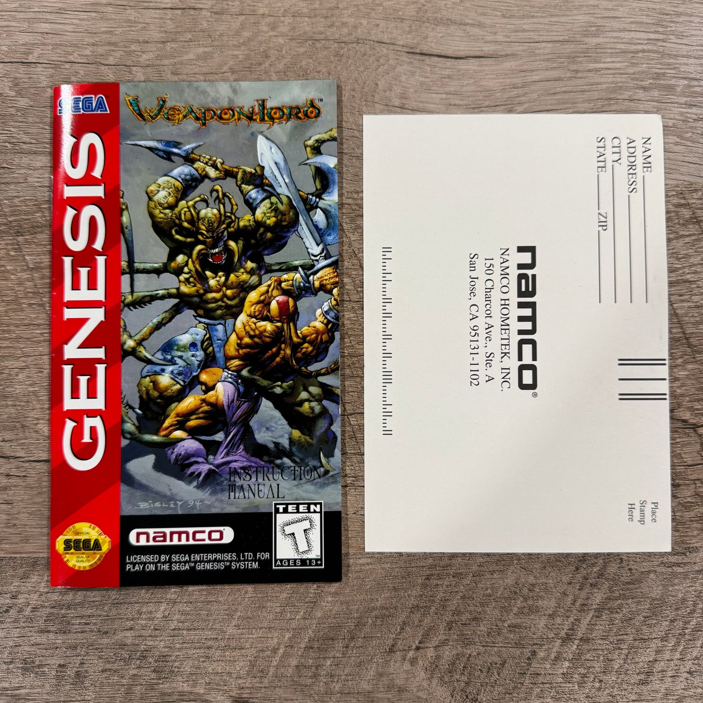 WeaponLord (Sega Genesis, 1995) Beautifully CIB W/ Box, Manual, Cart & Reg Card!