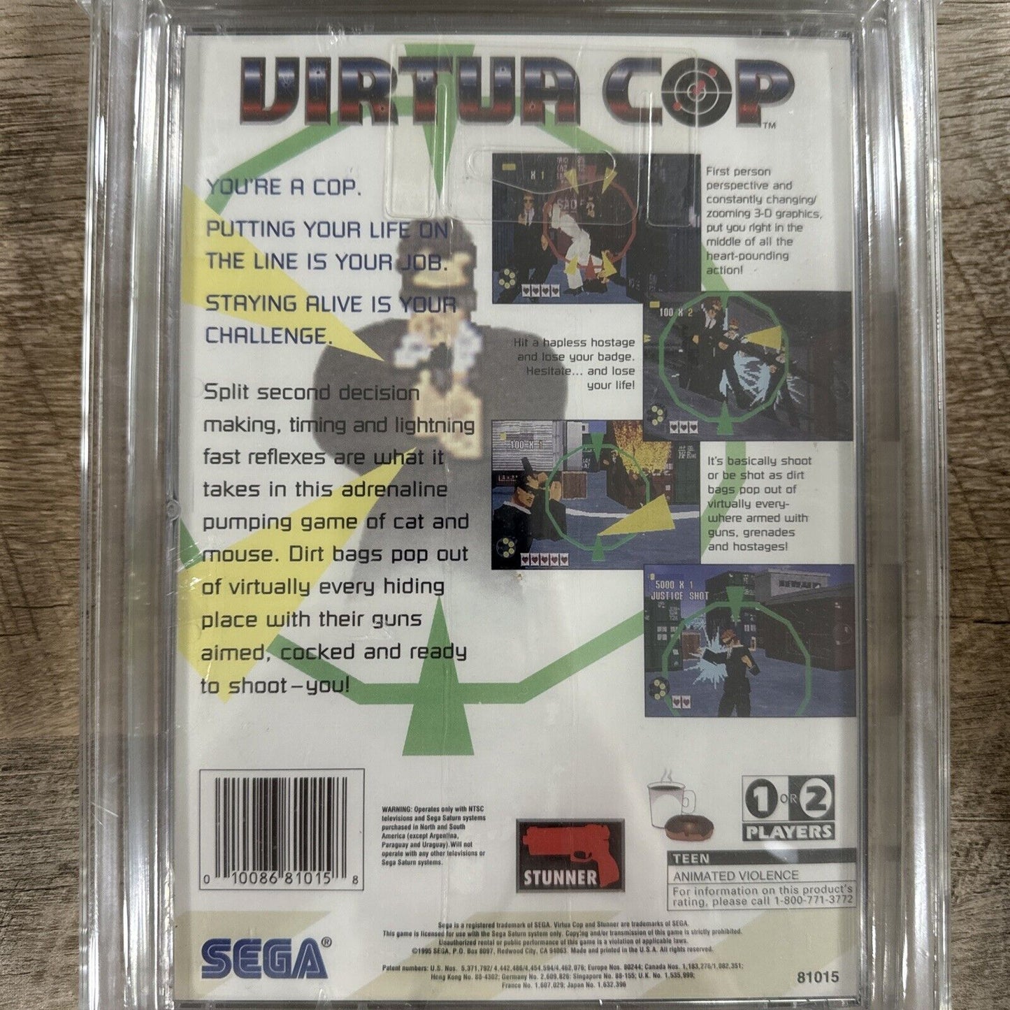 Virtua Cop SEGA Saturn Brand New Sealed WATA 9.4 B+ Grade VGA WATA