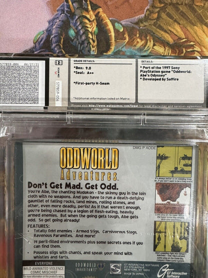 Oddworld Adventures Nintendo Game Boy GB WATA Grade 9.0 A++ SEALED!