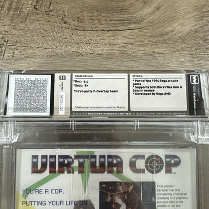 Virtua Cop SEGA Saturn Brand New Sealed WATA 9.4 B+ Grade VGA WATA