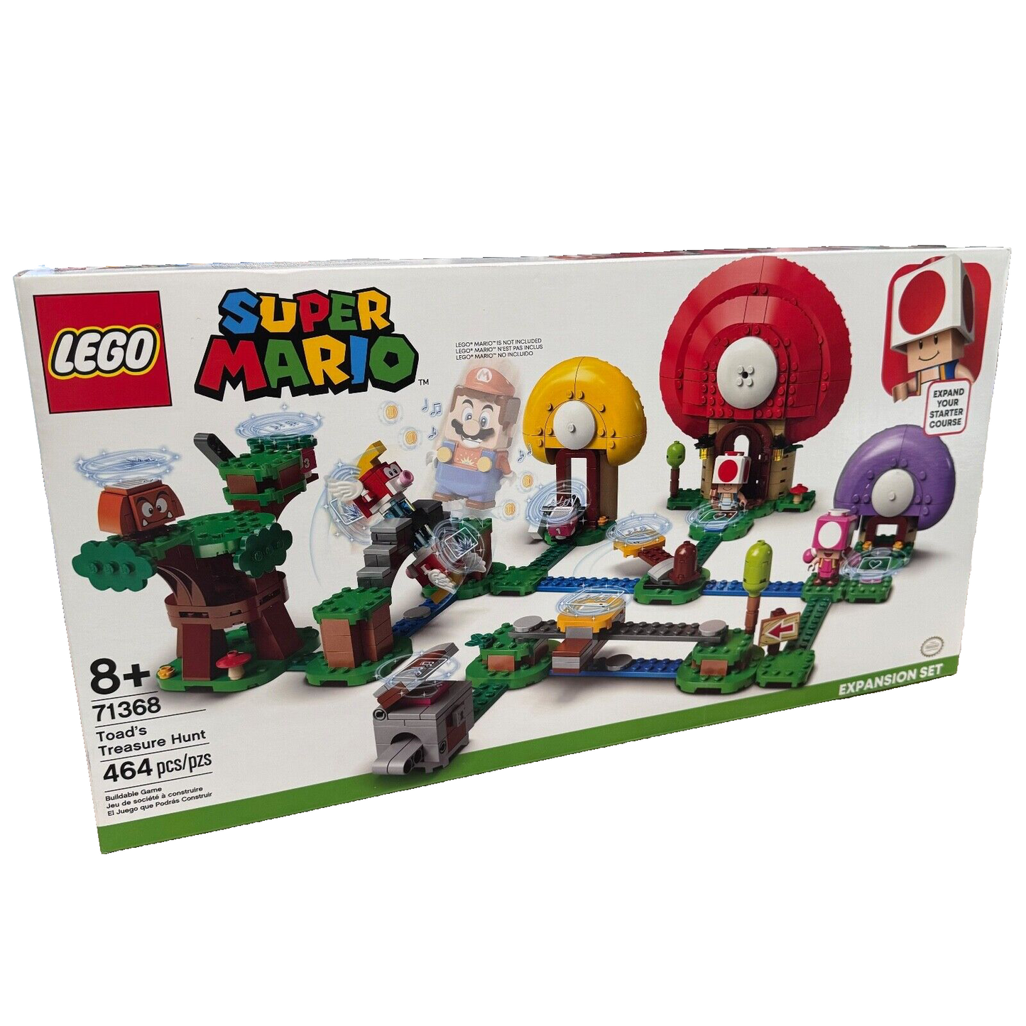 Lego Super Mario 71368 Toad's Treasure Hunt Expansion Set Retired & Brand New!